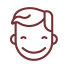 Child smiling icon