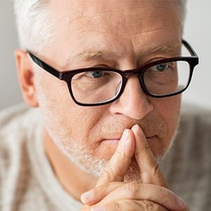 Older man with glasses