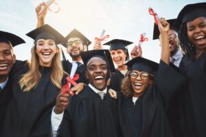 Graduating group of students.